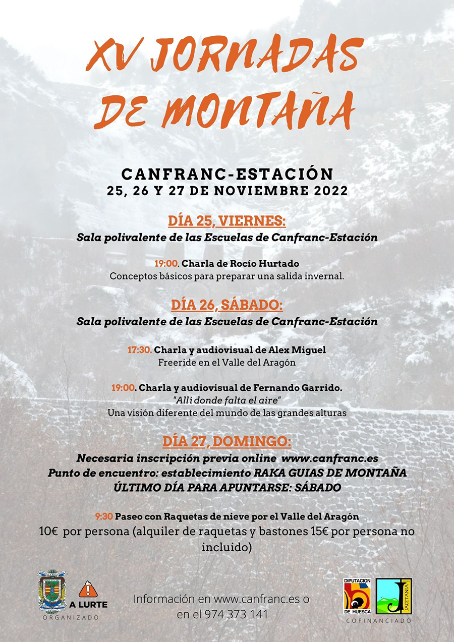 XV Jornadas de montaña de Canfranc 2022