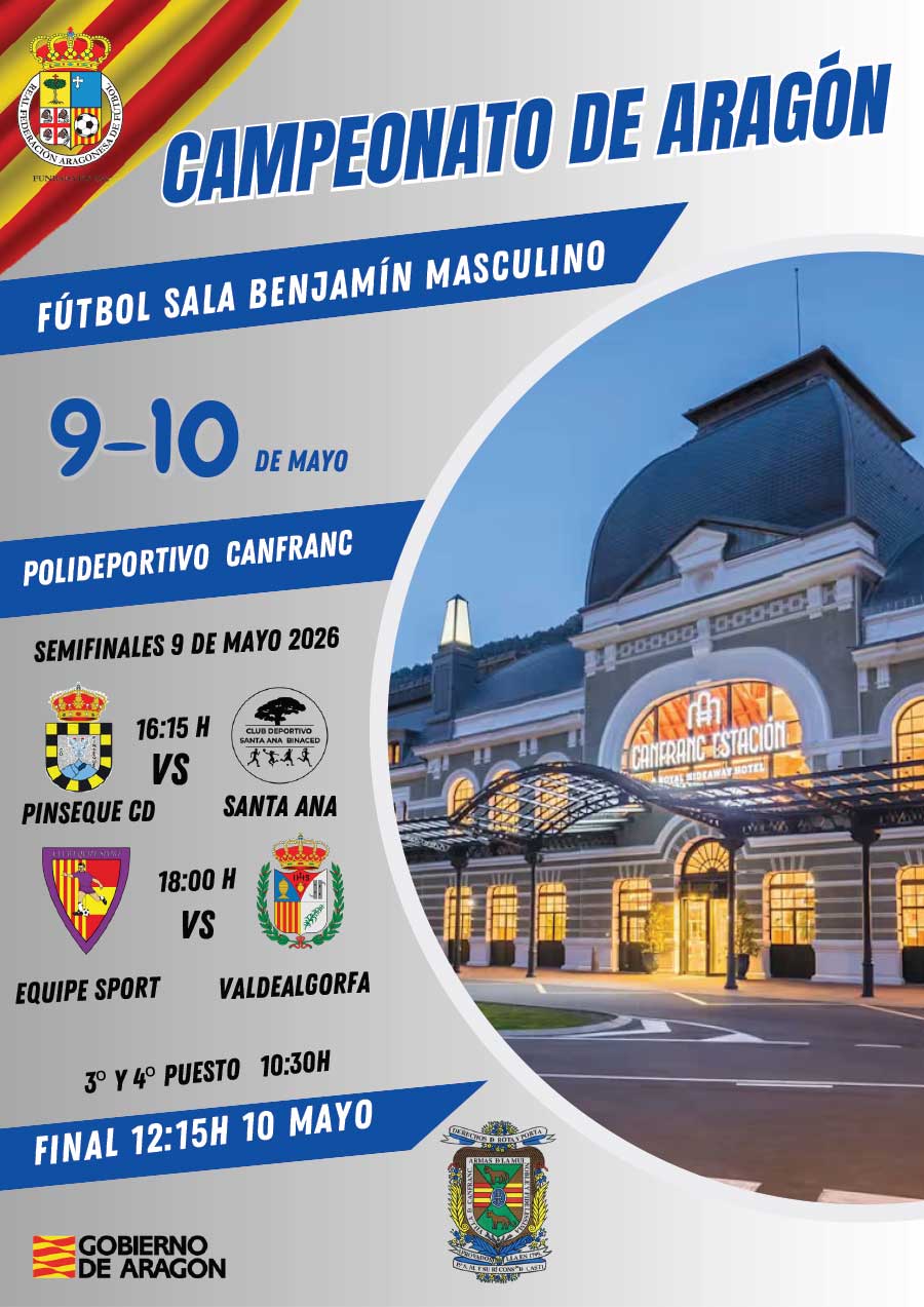 Final Campeonato de Arag&oacute;n de F&uacute;tbol Sala Benjam&iacute;n Masculino