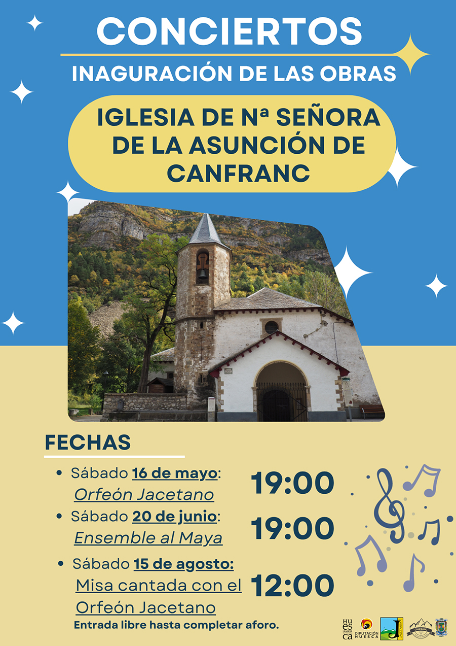 Conciertos de inauguraci&oacute;n de la obras en la Iglesia de Canfranc
