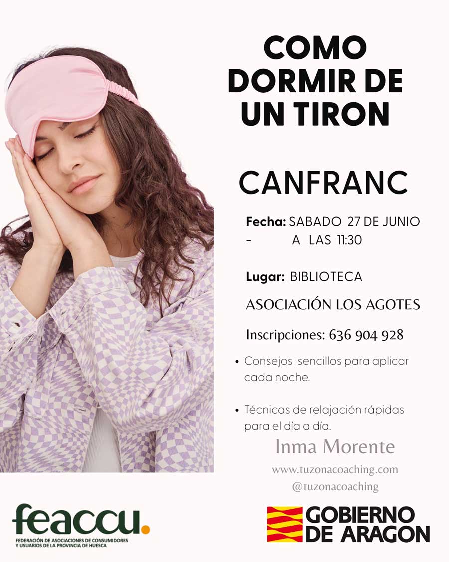 Taller: C&oacute;mo dormir de un tir&oacute;n