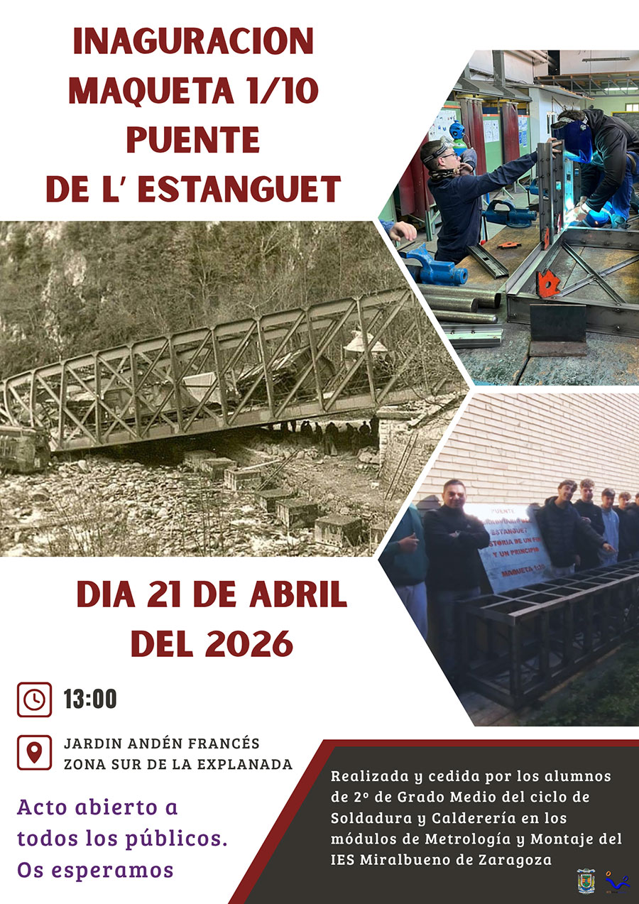Inauguraci&oacute;n de la maqueta 1/10 Puente de l'Estanguet