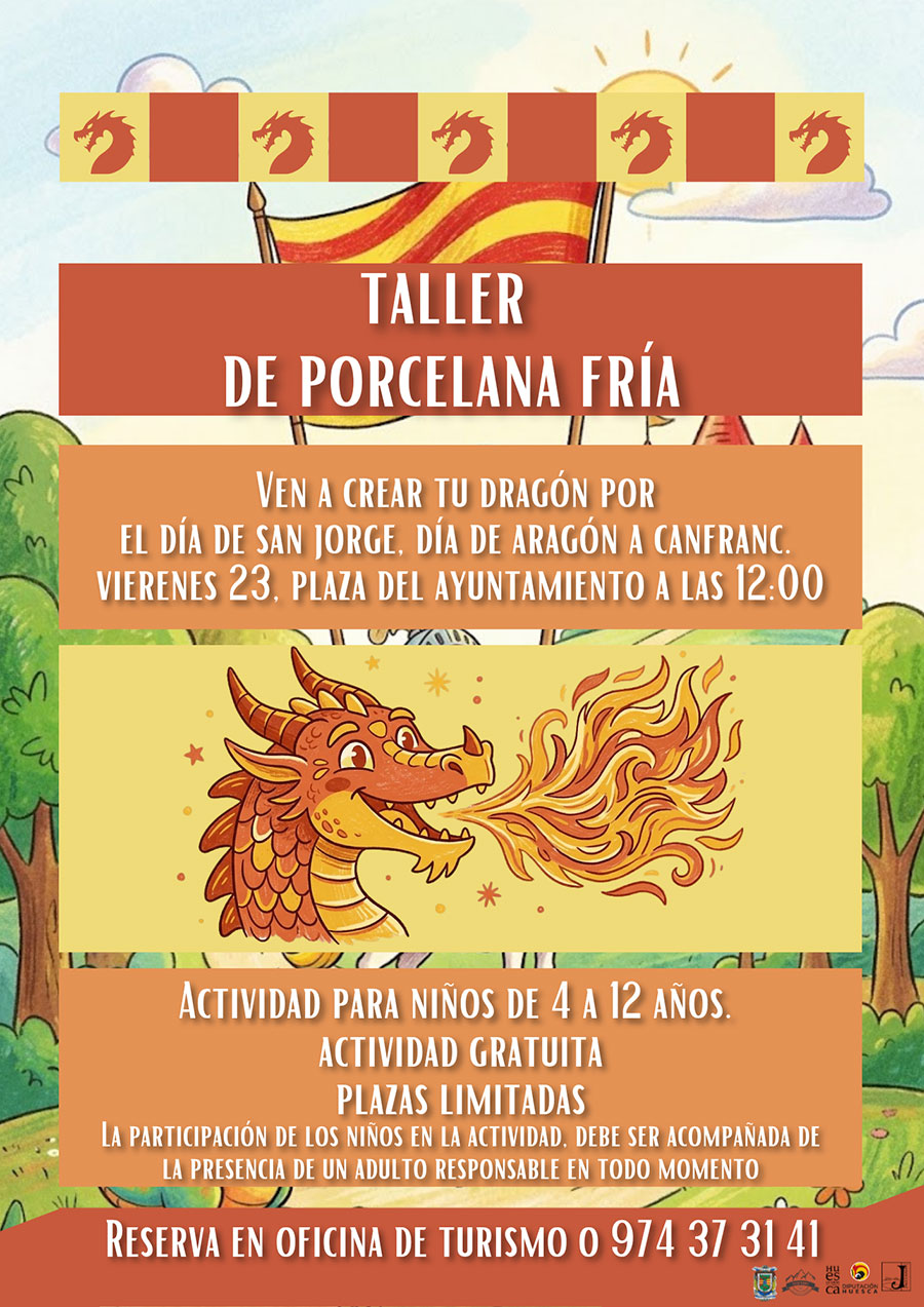 Ven a crear tu dragón por el día de San Jorge, Día de Aragón a Canfranc.