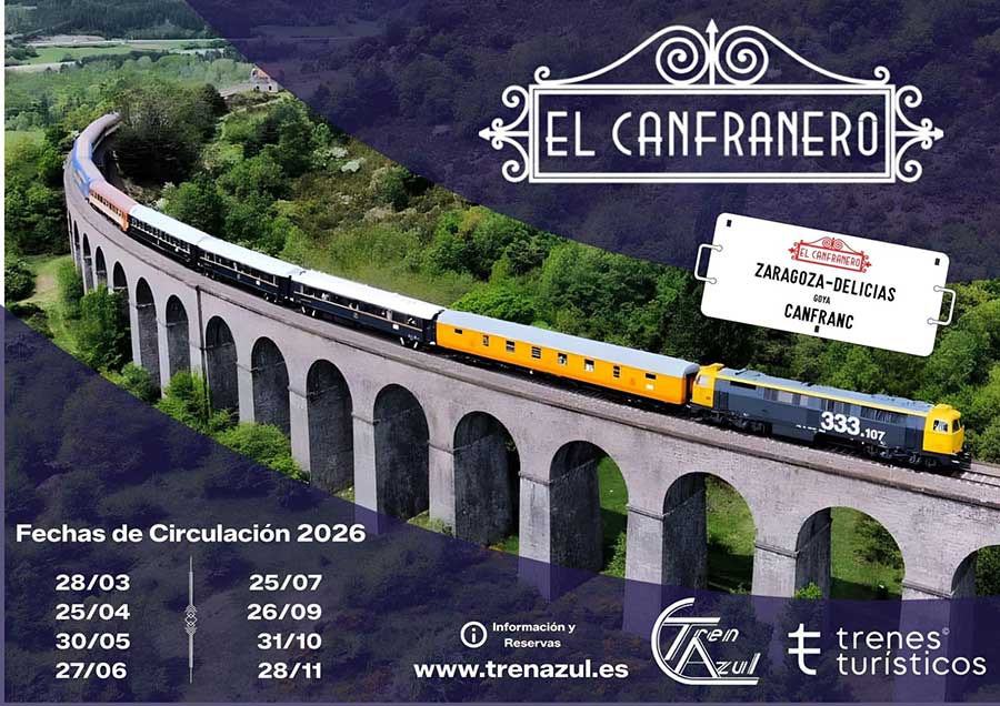 Tren Azul El Canfranero 2026