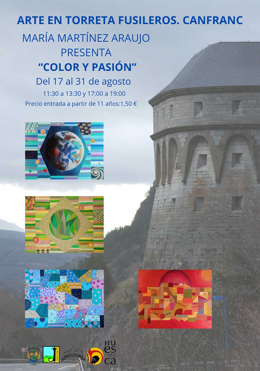 Del 17 al 31 de agosto, exposición " Color y Pasión" de María Martínez Araujo.