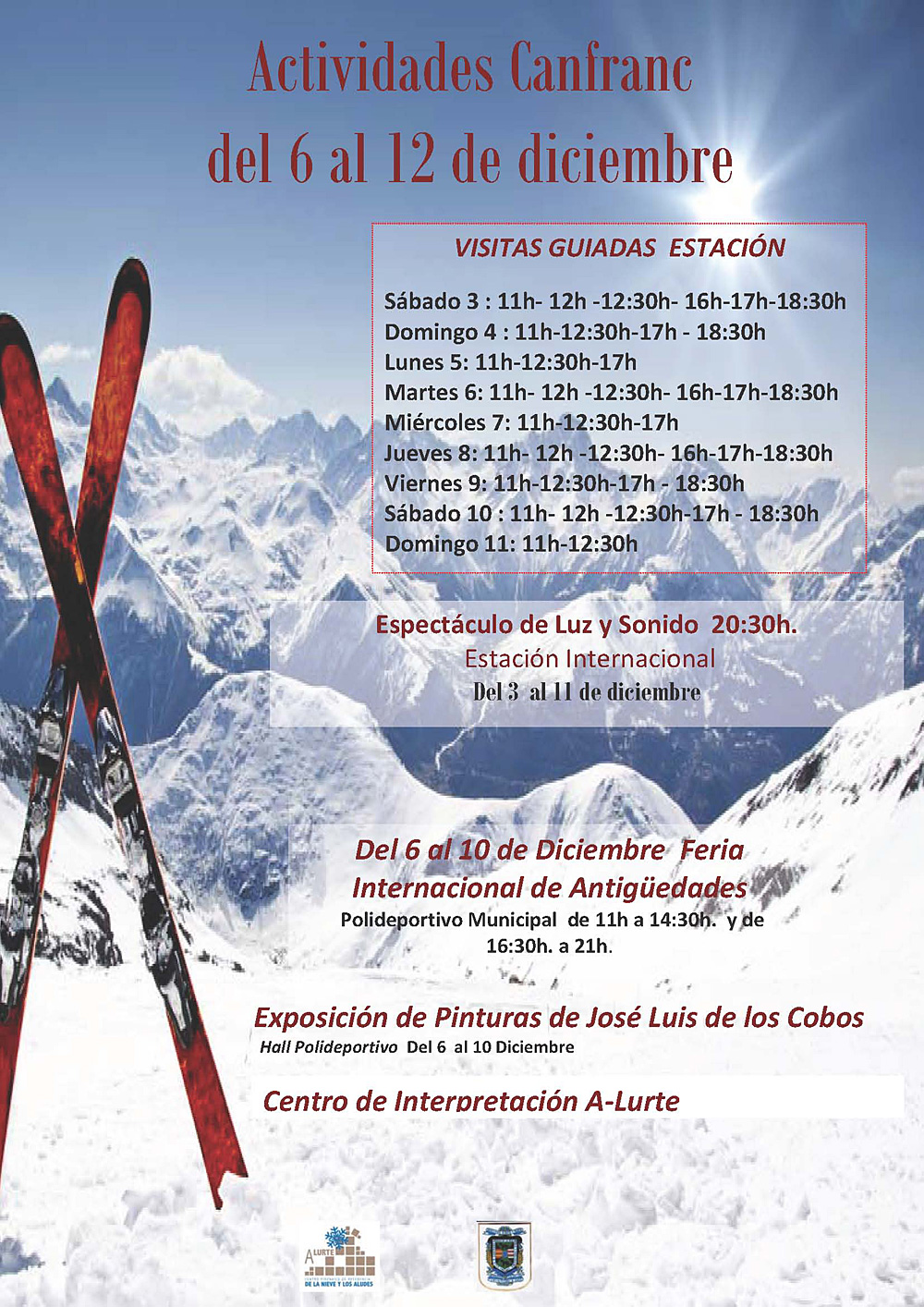 Actividades en Canfranc. Puente de Diciembre