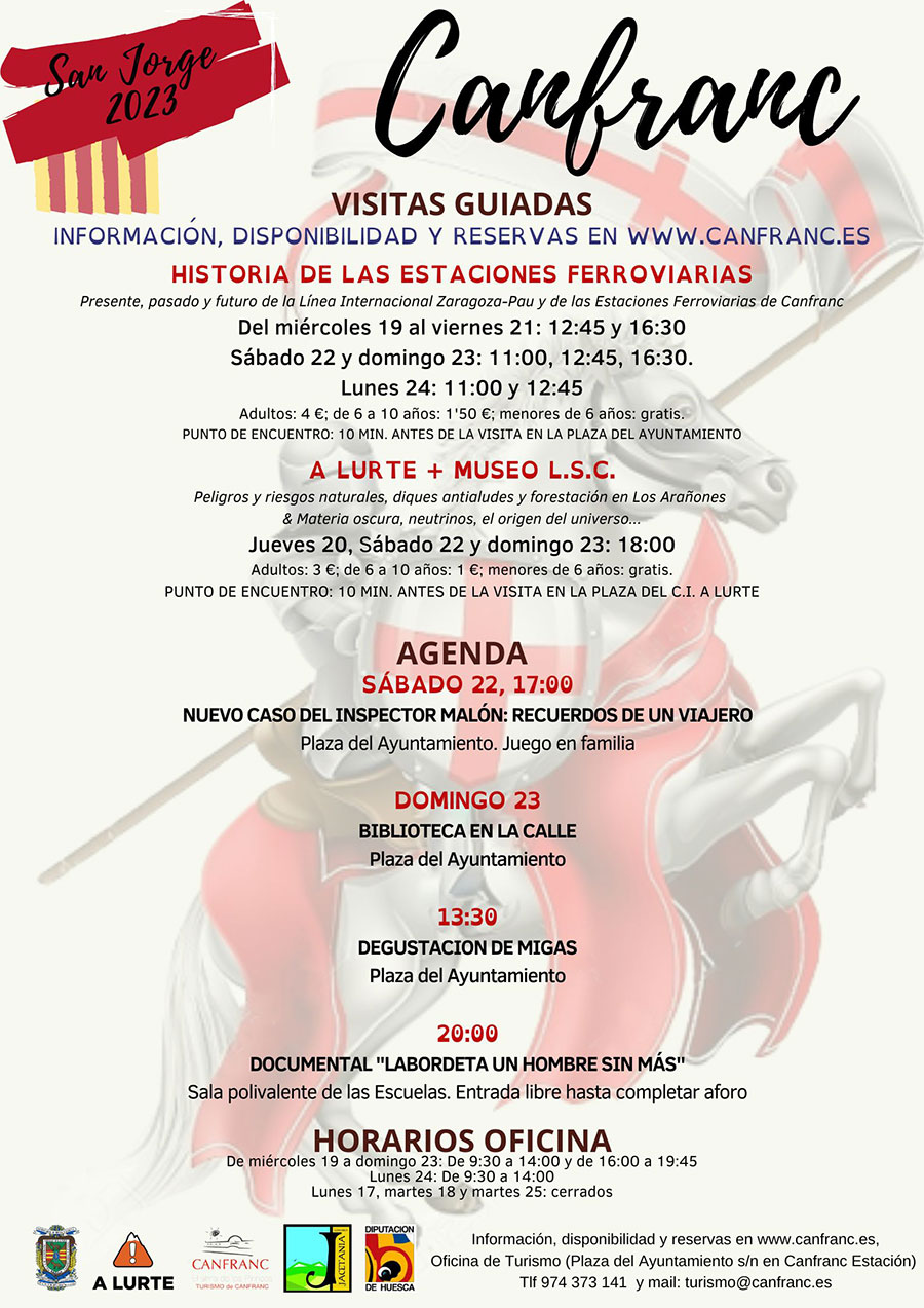 Agenda  de San Jorge en Canfranc