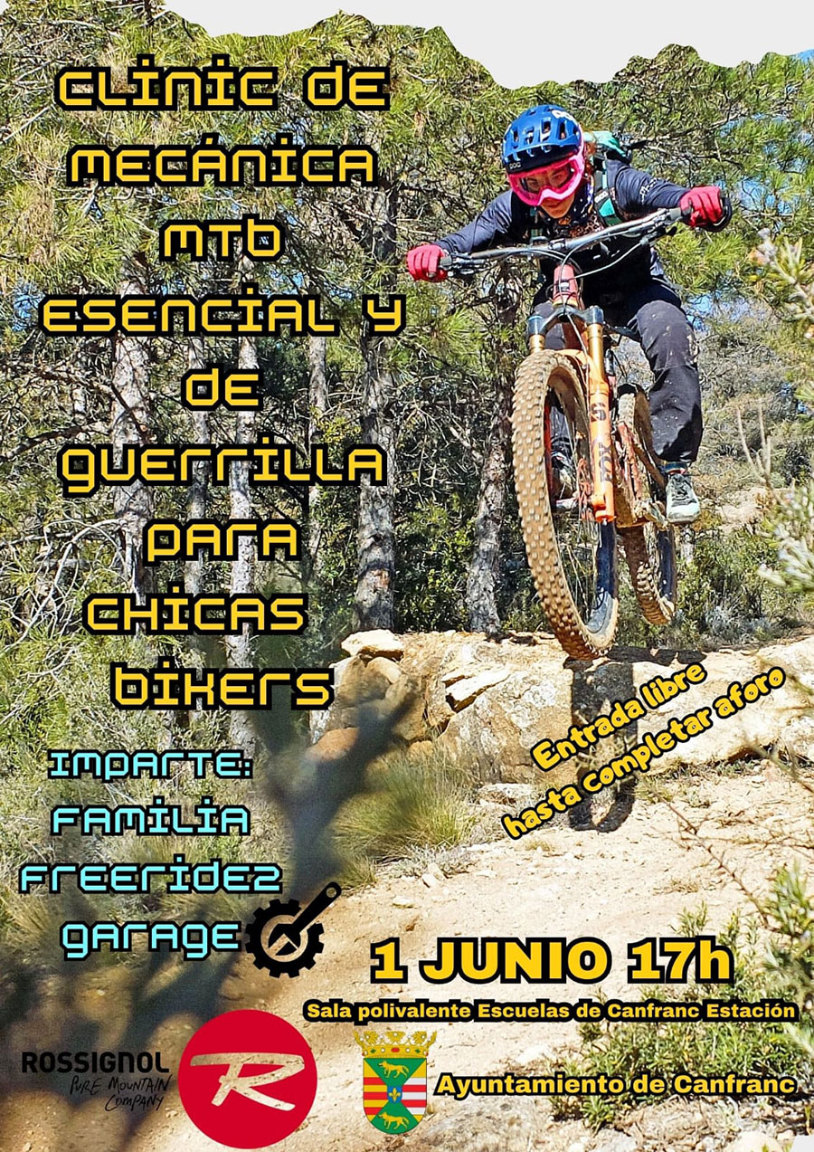 Taller/ Clinic de Mecánica MTB esencial y de guerrilla para chicas bikers