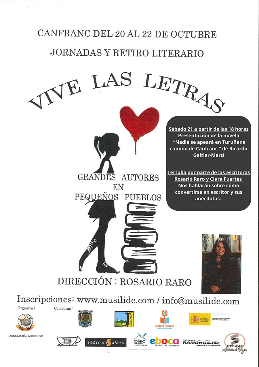 Vive las letras  Jornadas y retiro literario