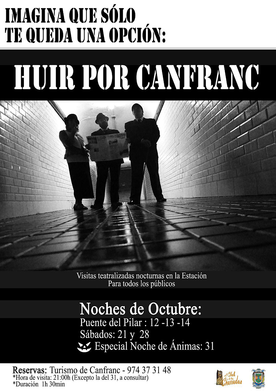 Huir por Canfranc. Visitas teatralizadas