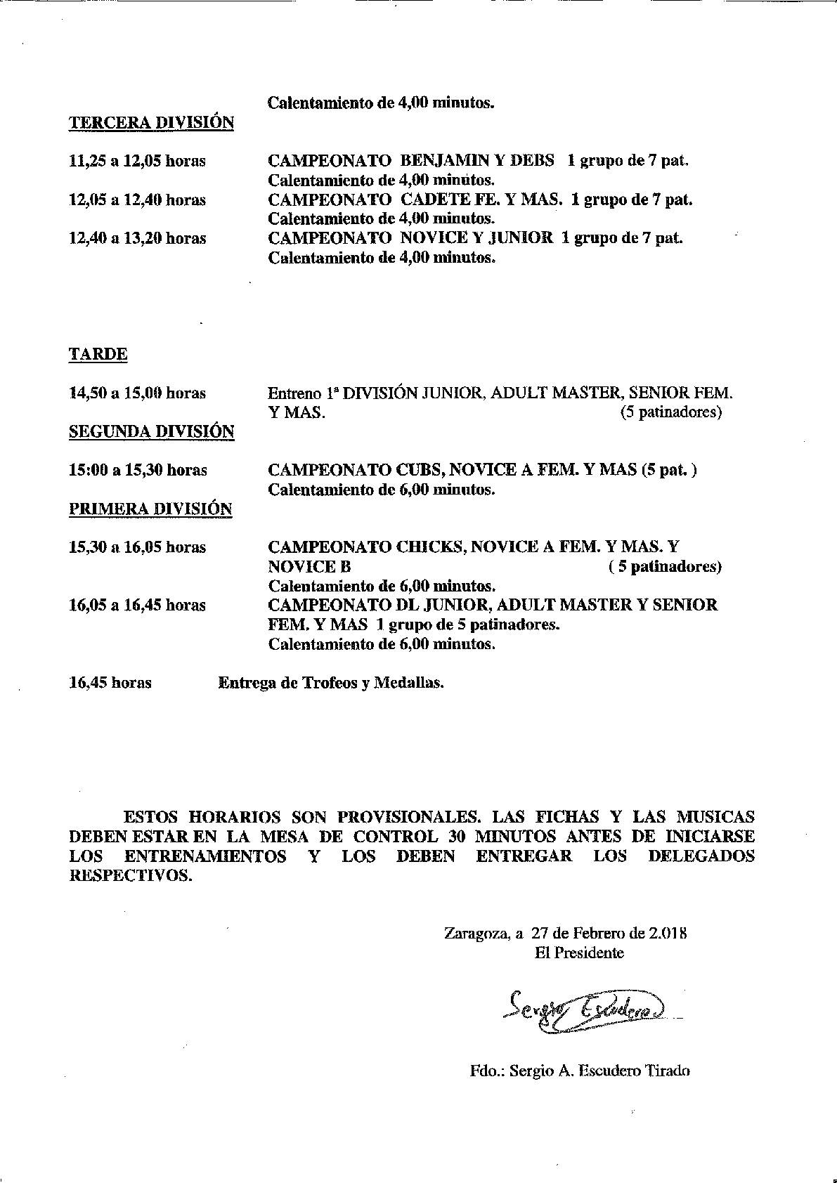 II Campeonato de Aragón y I Open de Patinaje artístico en línea