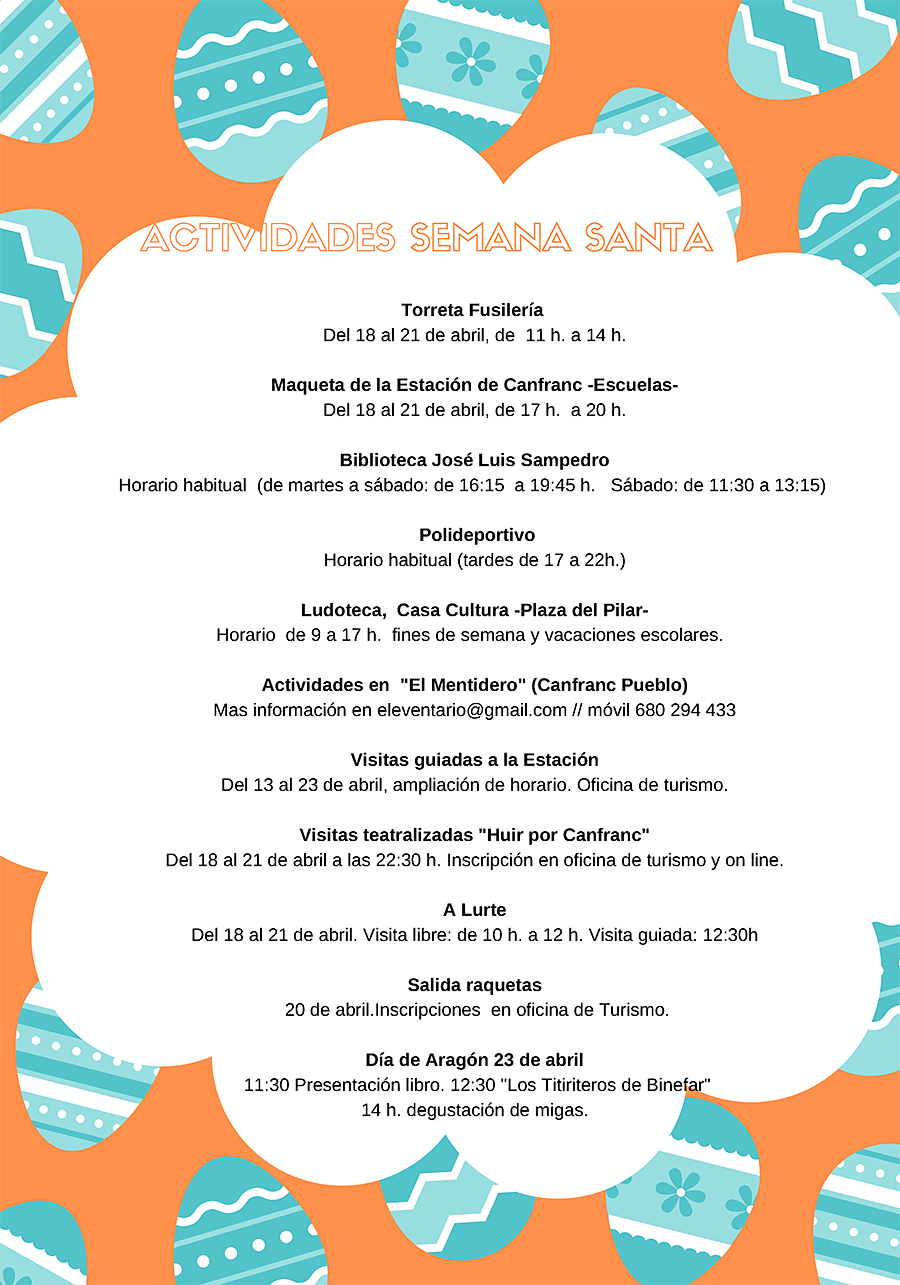  Actividades en Canfranc durante la Semana Santa