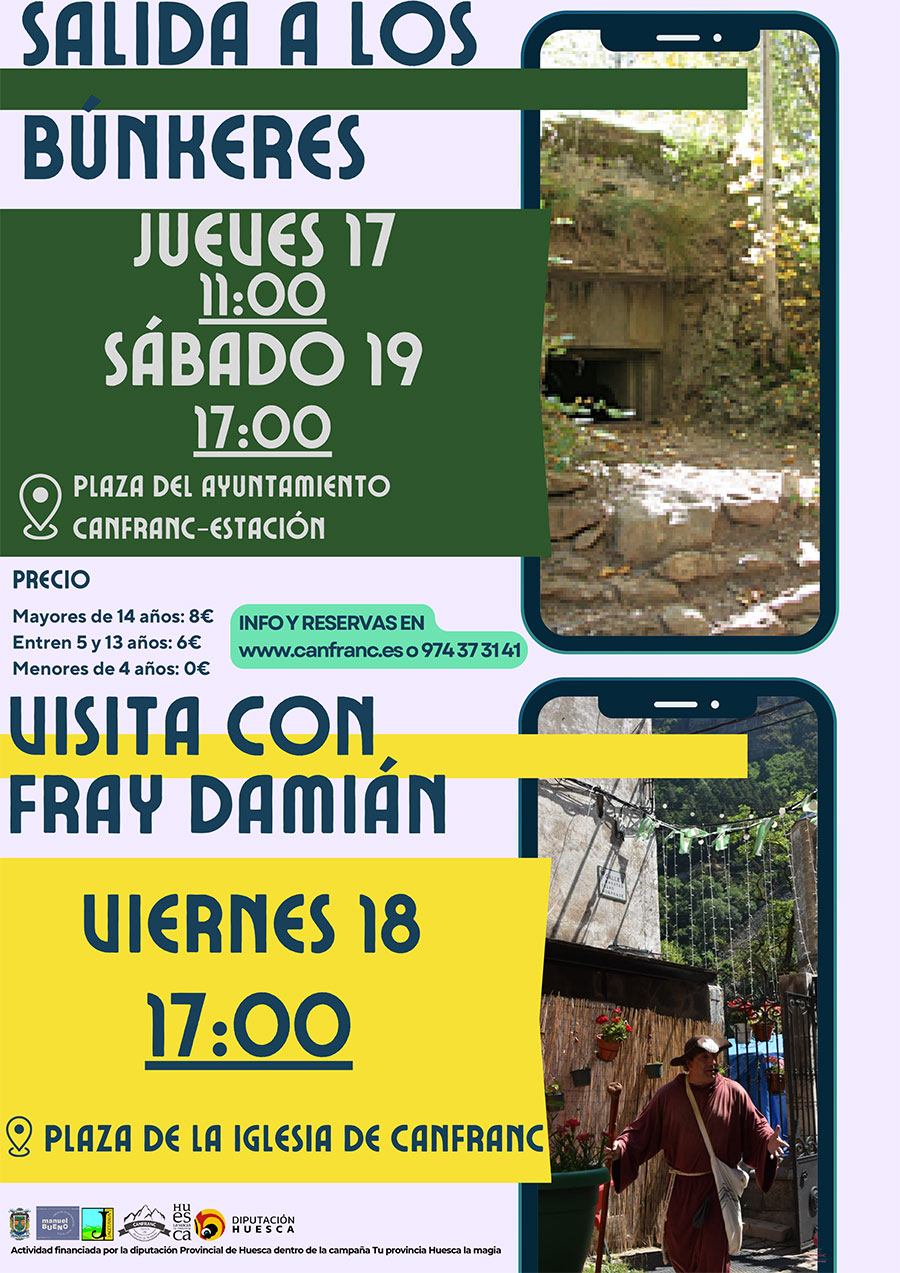 Visitas guiadas a los Búnkeres y con Fray Damián
