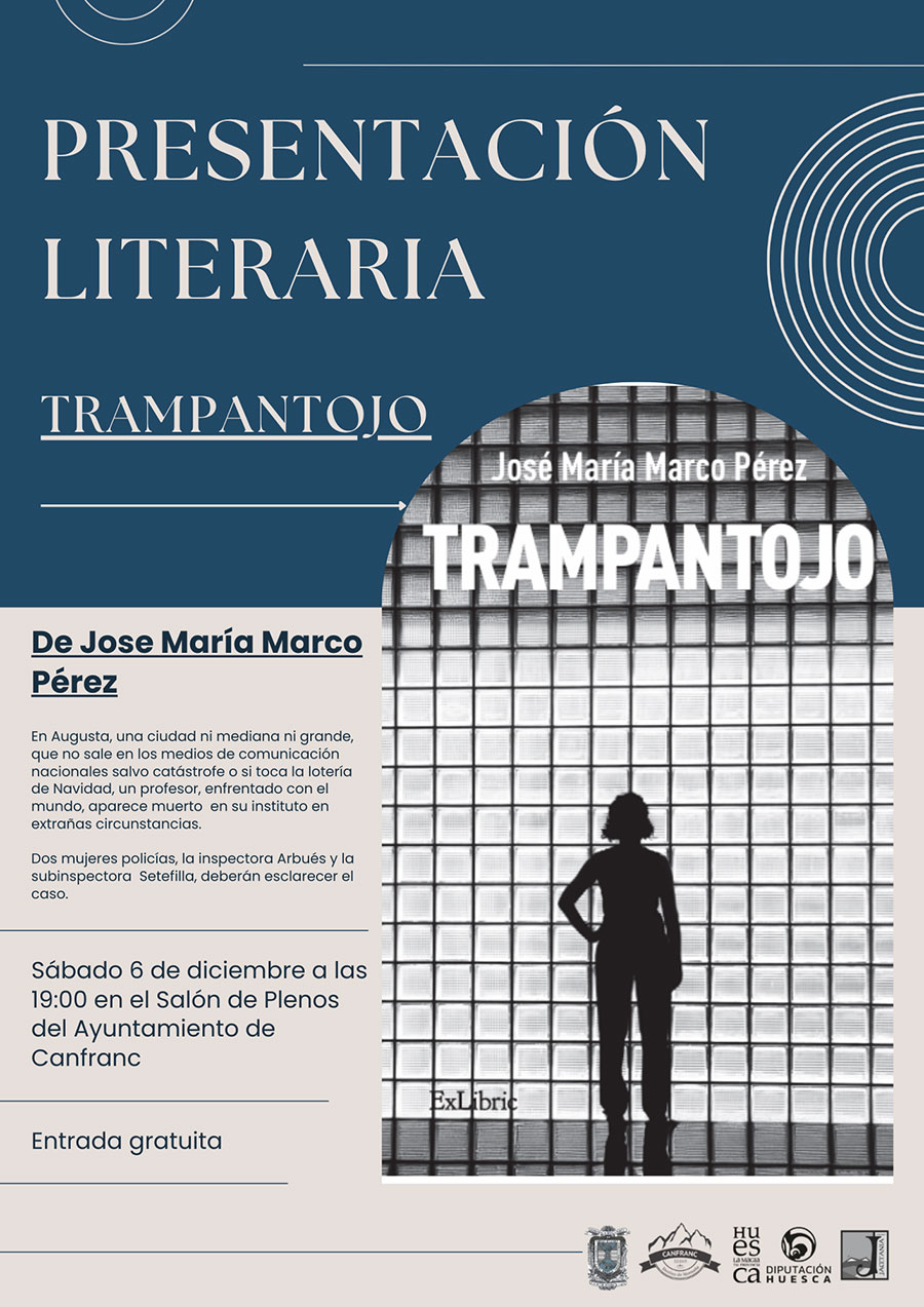 Presentación del libro "Trampantojo" de José María Marco Pérez. Entrada gratuita hasta completar aforo.