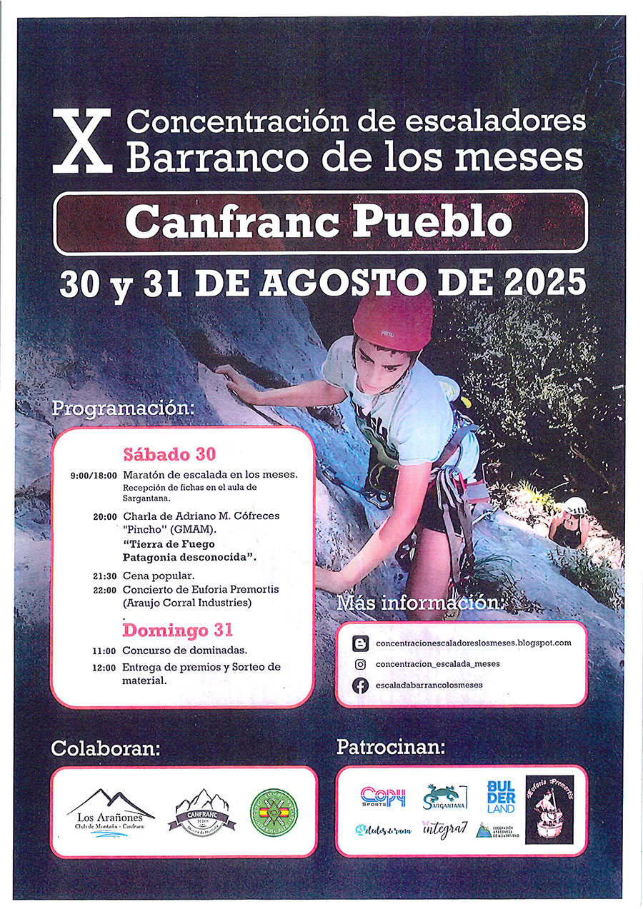 Concentración de escaladores Barranco de los Meses 2025