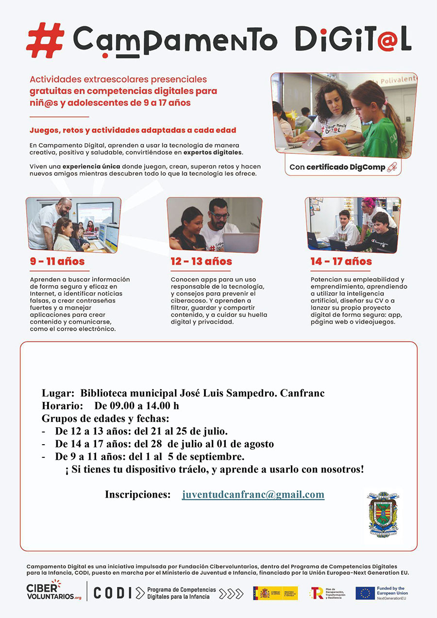 Campamento digital en Canfranc