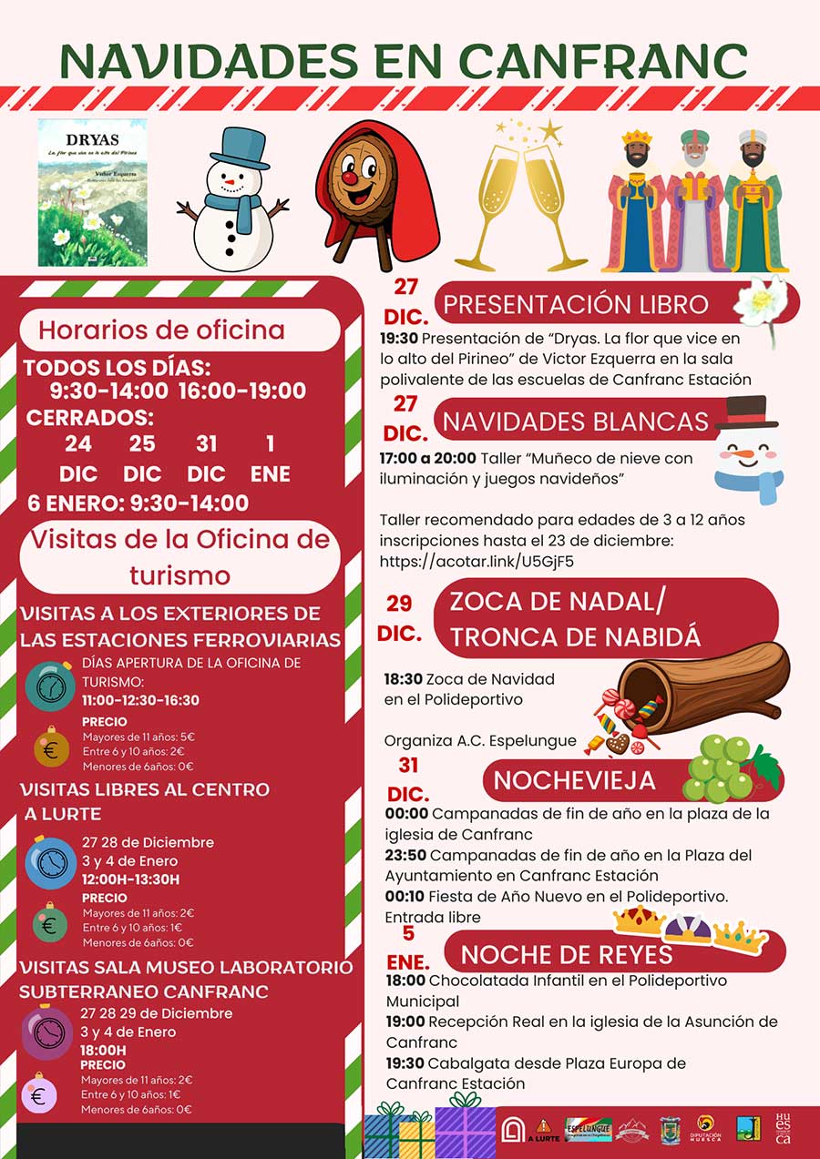 Agenda navide&ntilde;a en Canfranc