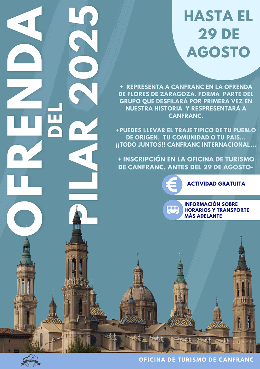 Inscripciones para la ofrenda de flores Pilar 2025