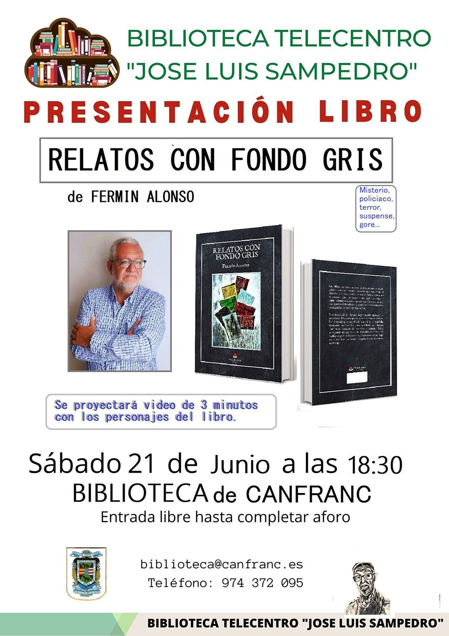 Presentación del libro: Relatos con fondo gris