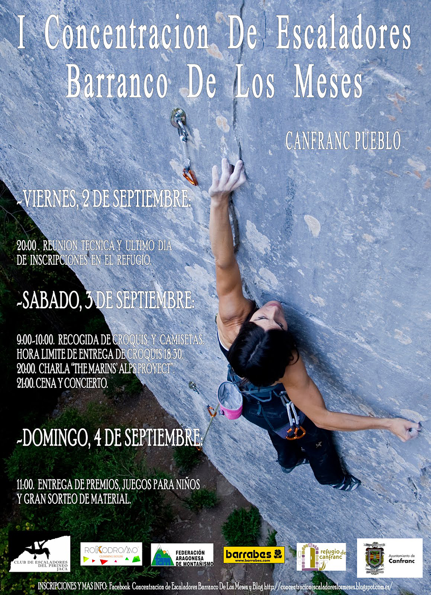 I Concentración de Escaladores Barranco de Los Meses de ‪Canfranc‬