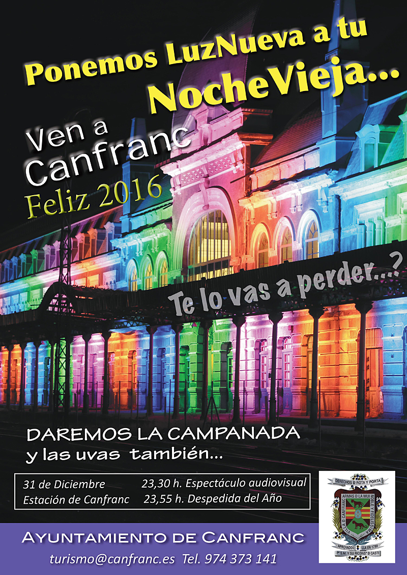 Campanadas y fiesta de fin de año en Canfranc