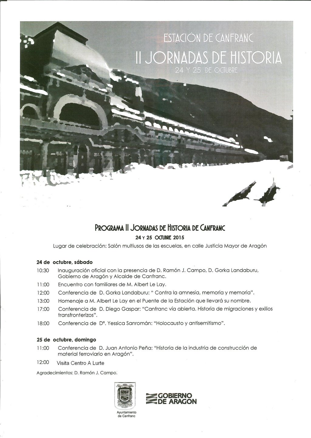 II Jornadas de Historia - Estación de Canfranc
