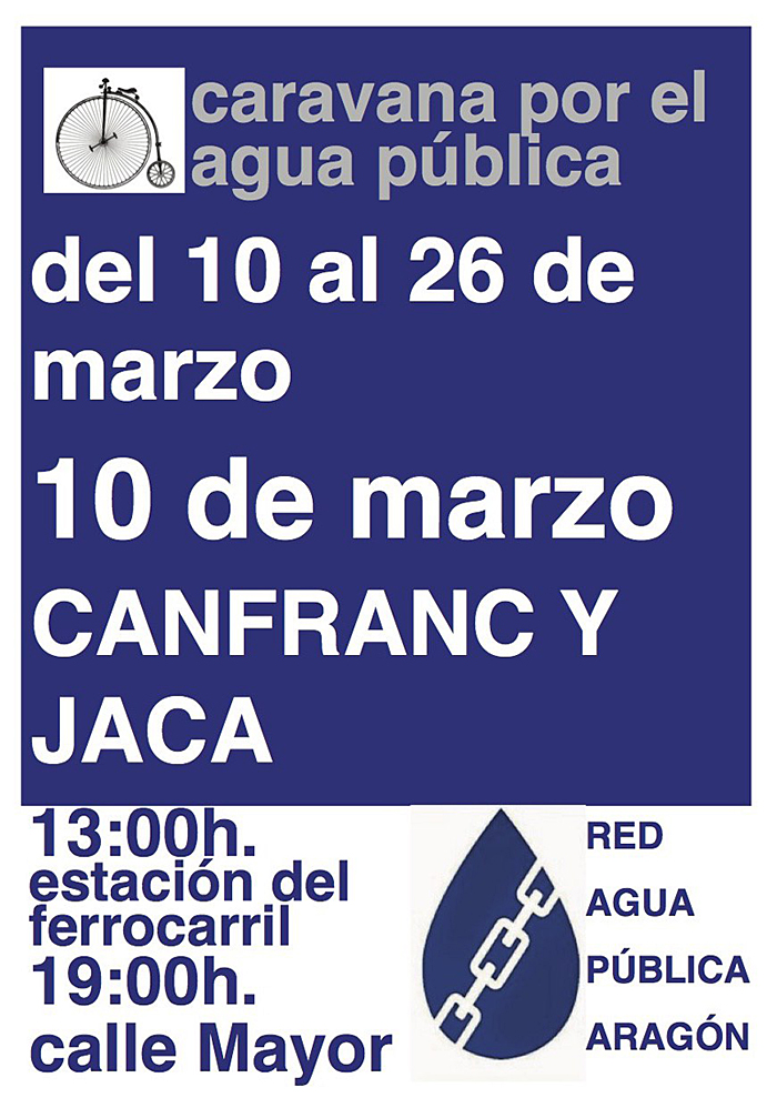 Caravana por el agua pública, Red de Agua Pública de Aragón