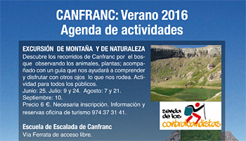 Actividades Verano 2016 en Canfranc
