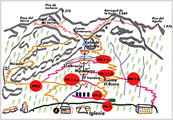 Mapa de la Ladera Oeste. Pulse sobre el mapa para verlo ampliado