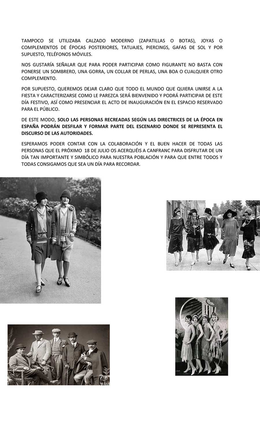 RECOMENDACIONES VESTIMENTA