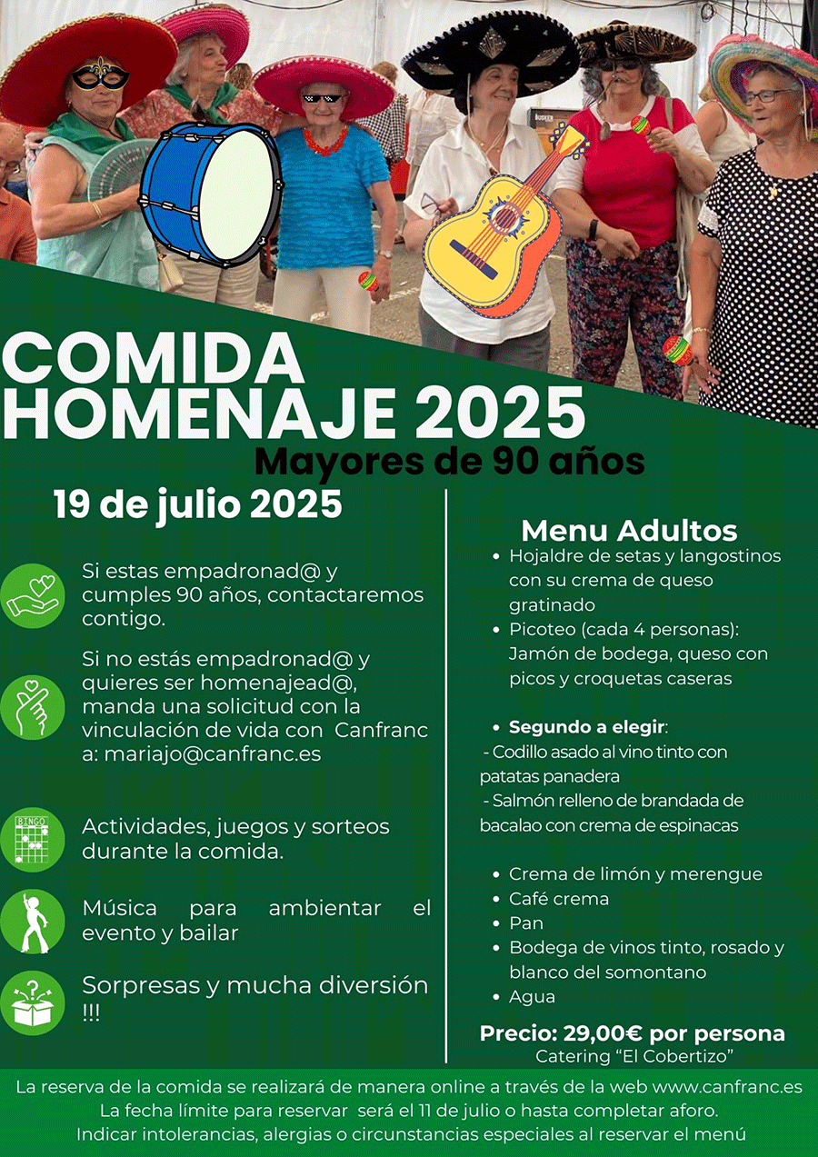 COMIDA DE FIESTAS
19/07/2025