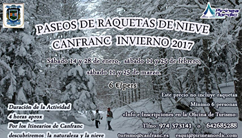 Paseos de raquetas de Nieve en Canfranc