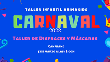 Carnaval: Taller de disfraces y mscaras