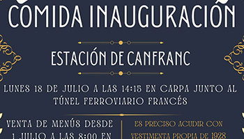 Comida Recreacin de la Inauguracin de la Estacin de Canfranc