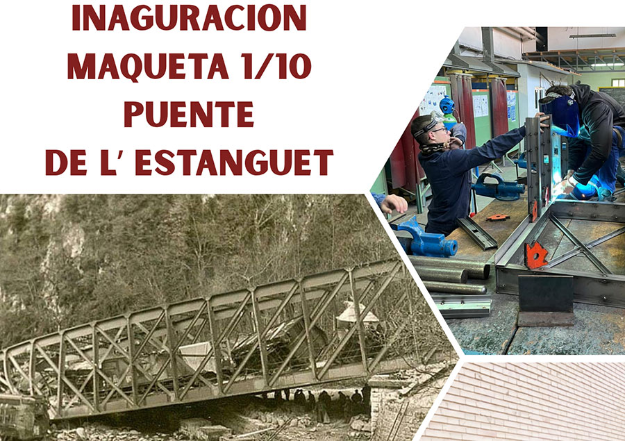 Inauguraci�n de la maqueta 1/10 Puente de l'Estanguet