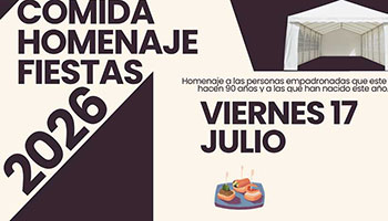 Comida Homenaje Fiestas 2026