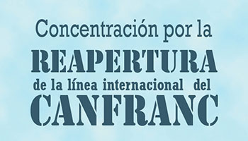 Concentraci�n por la reapertura de la l�nea internacional de Canfranc