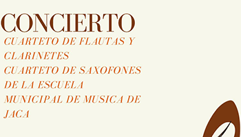Concierto de  flautas y clarinetes. Cuarteto de saxofones